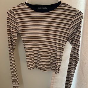 Brandy Melville striped thermal long sleeve
